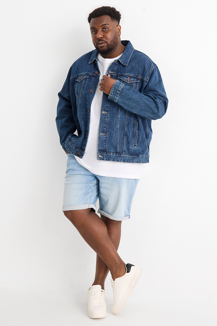 C&A Jeans-Shorts-Flex Jog Denim-LYCRA , Blau, Größe: W44 L32