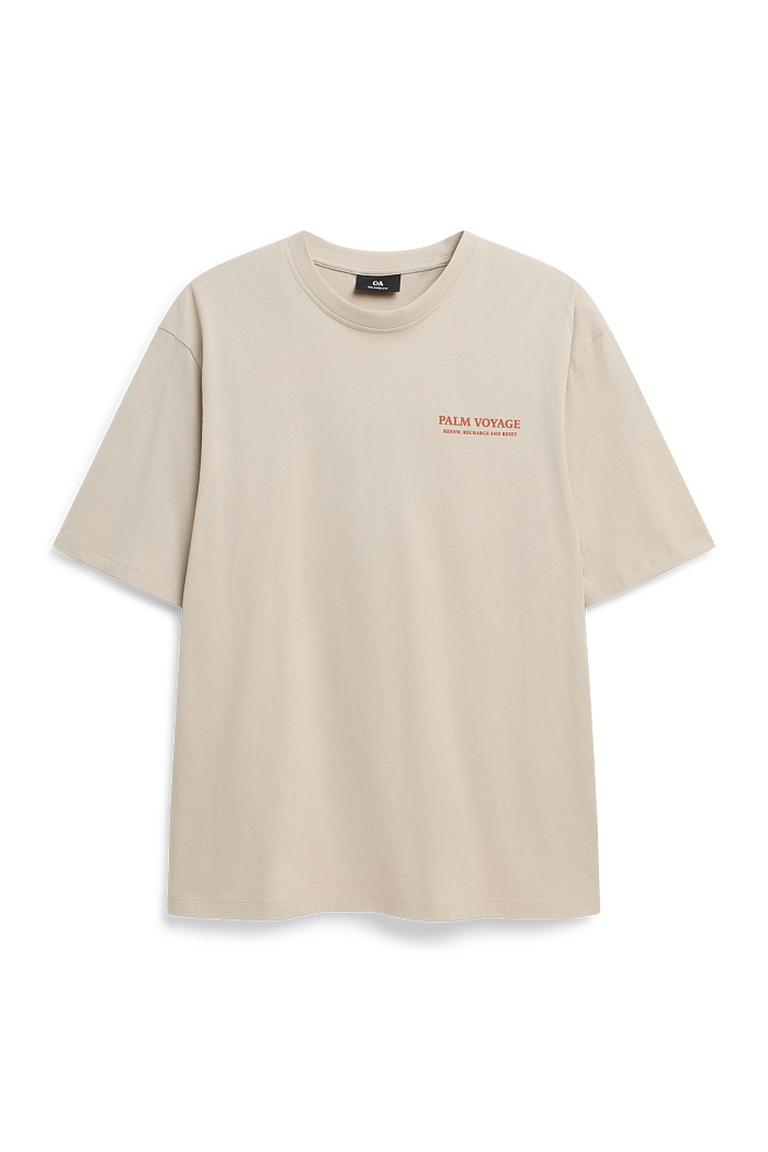 C&A T-Shirt-Relaxed Fit, Beige, Größe: L