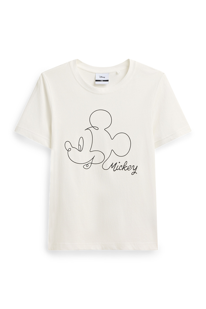 C&A T-Shirt-Regular Fit-Micky Maus, Weiß, Größe: 2XL