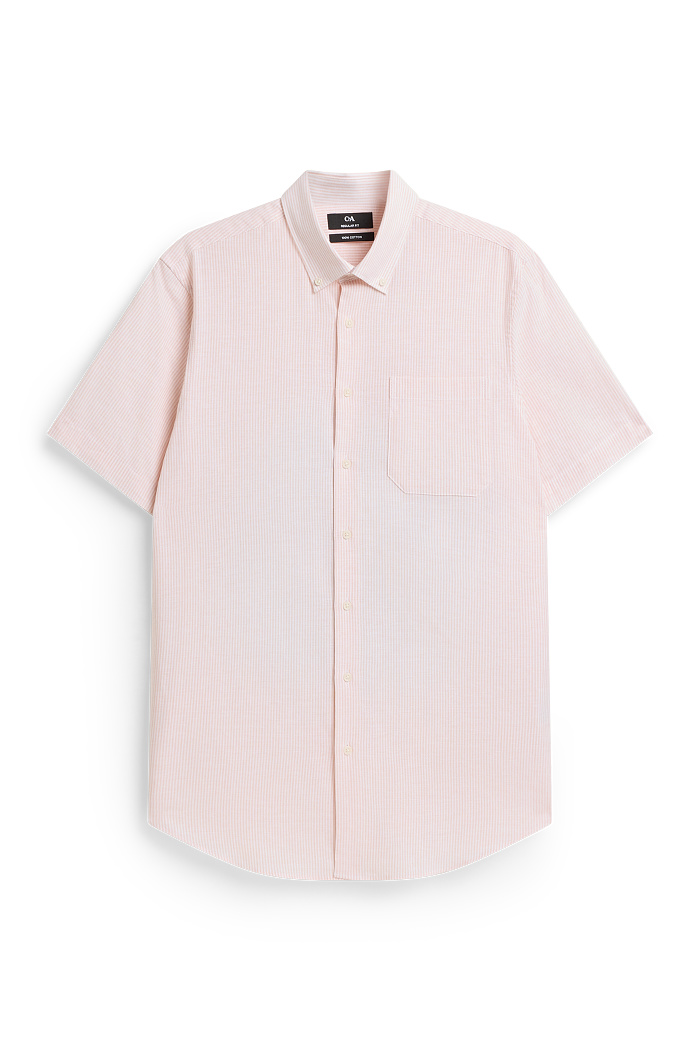 C&A Hemd-Regular Fit-Button-down, Rosa, Größe: L