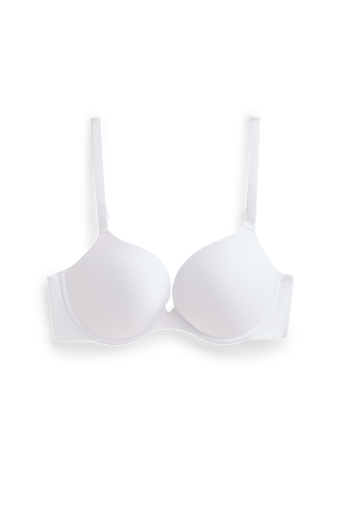 C&A BH mit Bügel-PLUNGE-Push-up-wattiert-LYCRA , Weiß, Größe: 85 B
