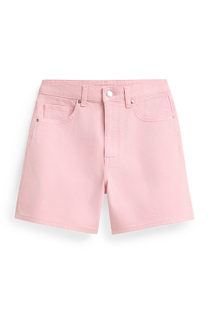 C&A Mom Shorts-High Waist-LYCRA , Rosa, Größe: 48