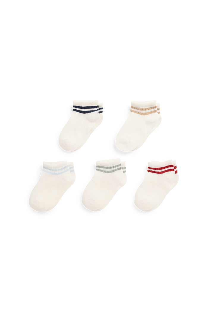 C&A Multipack 5er-Baby-Socken-gerippt, Weiß, Größe: 15-17