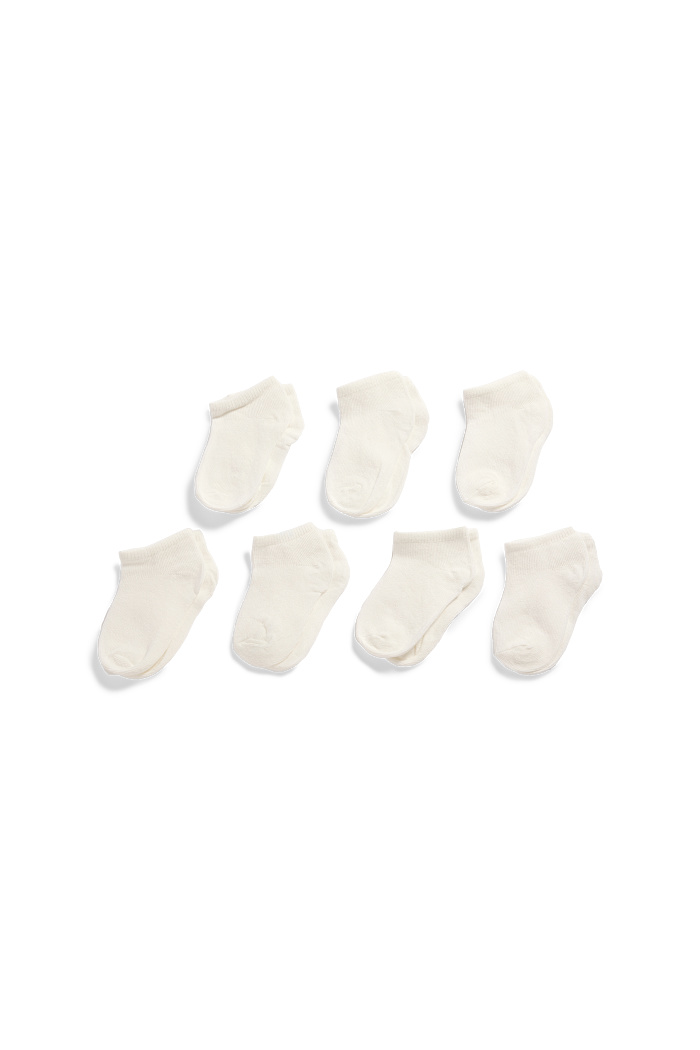 C&A Multipack 7er-Baby-Socken-gerippt, Weiß, Größe: 15-17