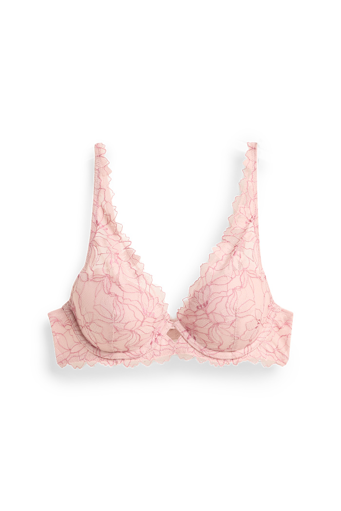 C&A BH mit Bügel-PLUNGE-wattiert, Rosa, Größe: 85 B