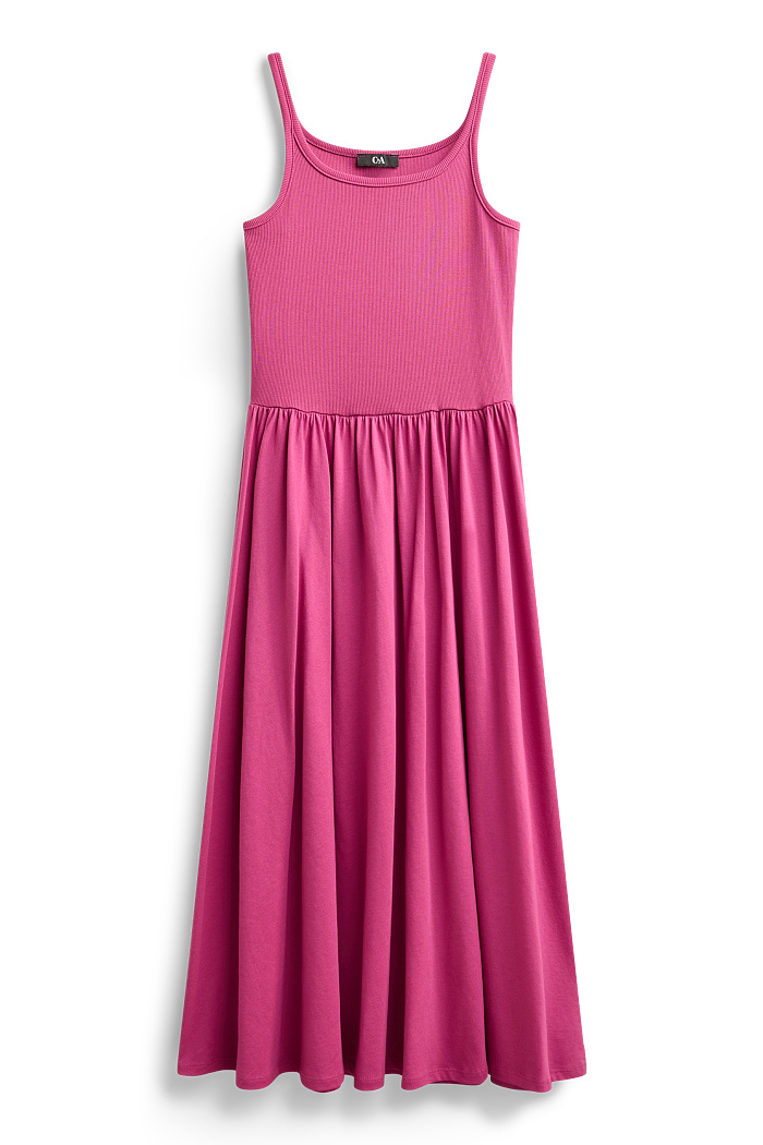 C&A Fit & Flare Kleid, Pink, Größe: XL