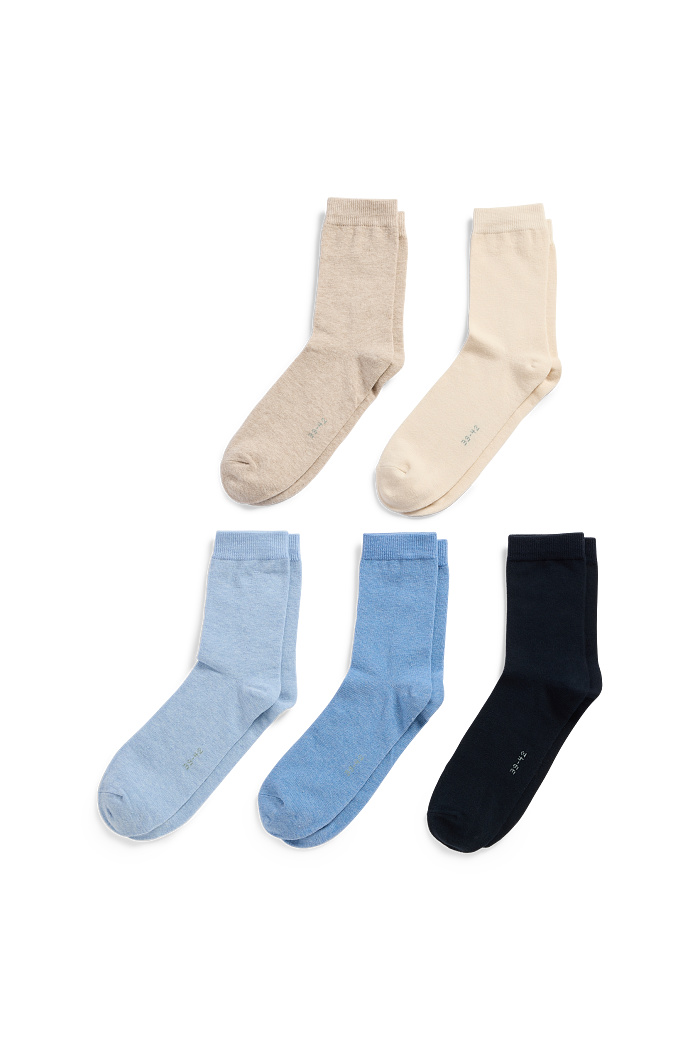 C&A Multipack 5er-Socken, Blau, Größe: 35-38