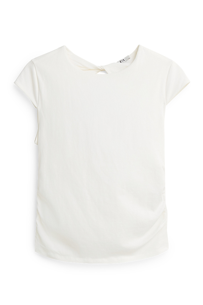 C&A T-Shirt-Slim Fit, Weiß, Größe: XL