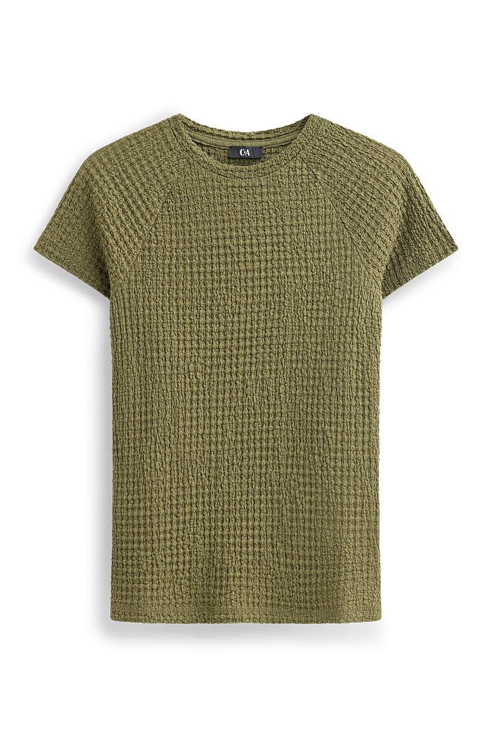 C&A T-Shirt-Regular Fit, Braun, Größe: 2XL