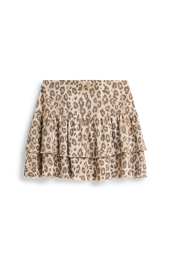 C&A Rock-Leo-Print, Beige, Größe: XS