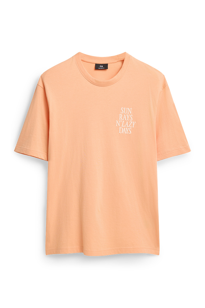 C&A T-Shirt-Regular Fit, Orange, Größe: L