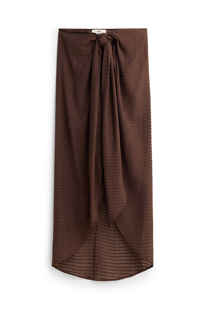 C&A Pareo-strukturiert, Braun, Größe: S-M