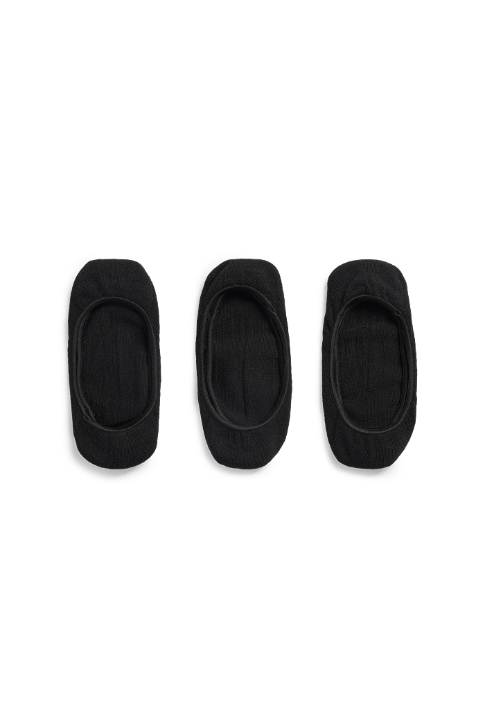 C&A Multipack 3er-Füßlinge, Schwarz, Größe: 35-38