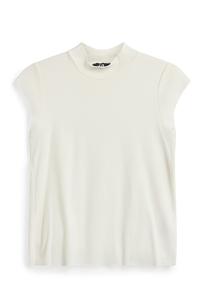 C&A T-Shirt-Slim Fit, Weiß, Größe: XL