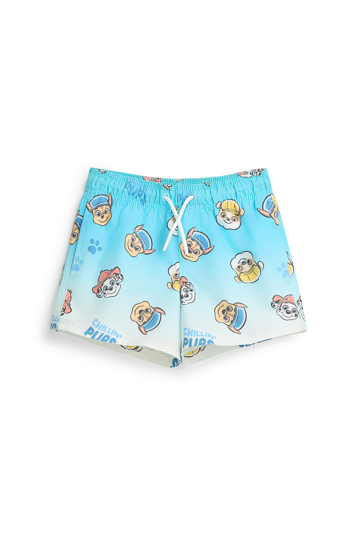 C&A PAW Patrol-Chase, Marshall, Rubble-Badeshorts, Blau, Größe: 110-116