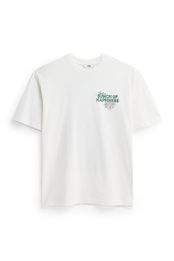 C&A T-Shirt-Oversized, Weiß, Größe: XL