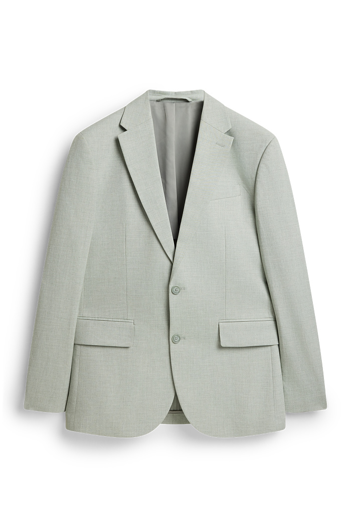 C&A Sakko-Regular Fit-Leinen-Mix, Grün, Größe: 60