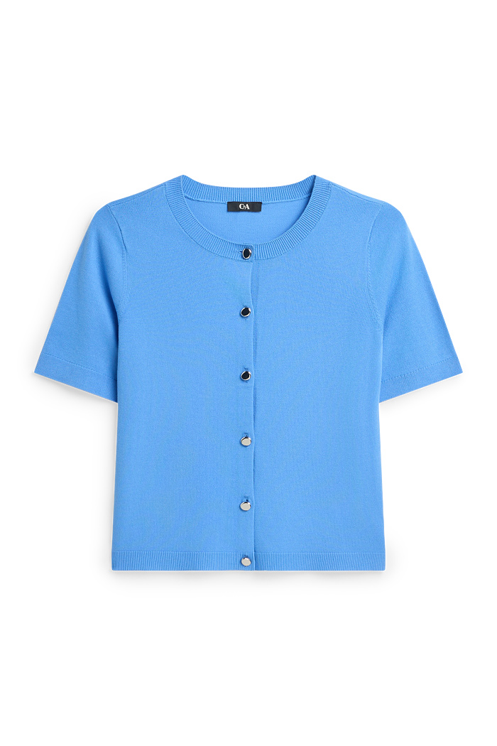 C&A Strickjacke, Blau, Größe: S