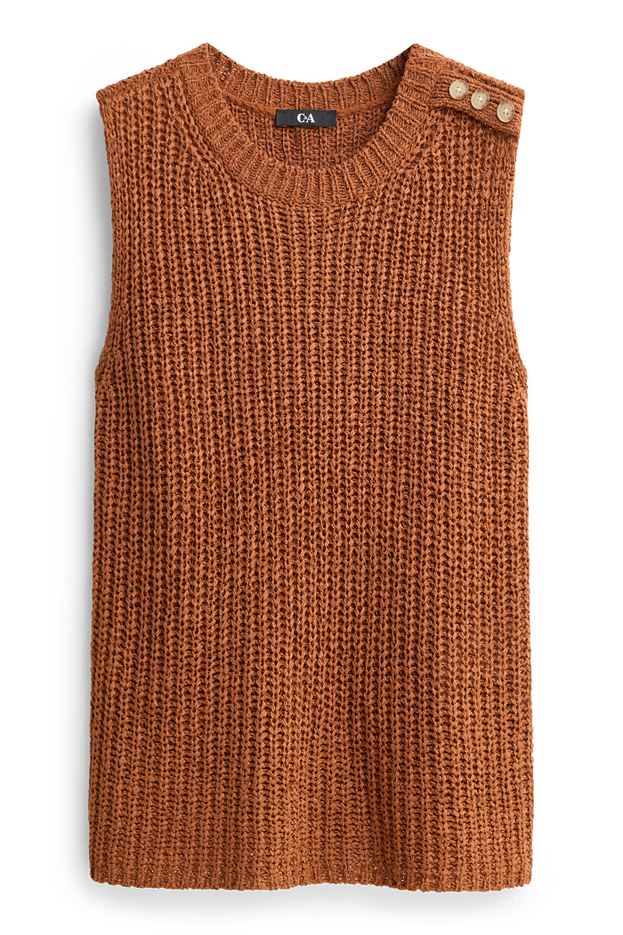 C&A Pullunder, Braun, Größe: M