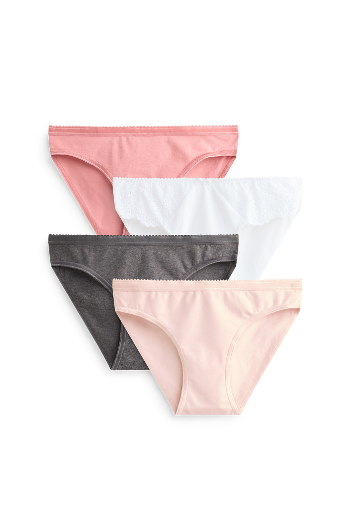 C&A Multipack 4er-Slip, Pink, Größe: XL