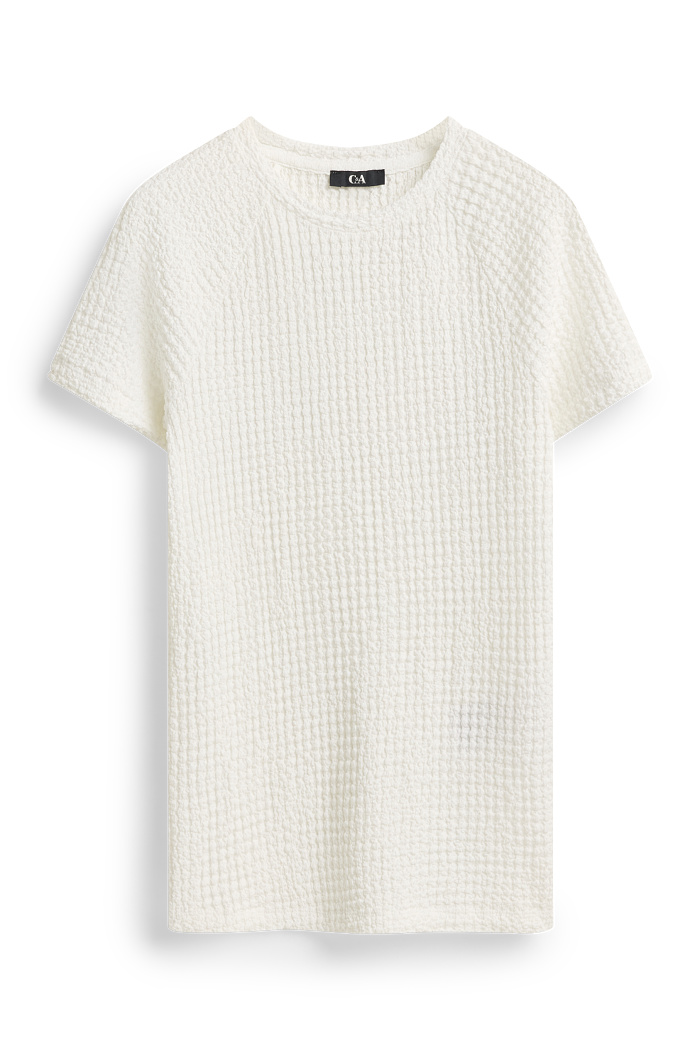 C&A T-Shirt-Regular Fit, Weiß, Größe: S