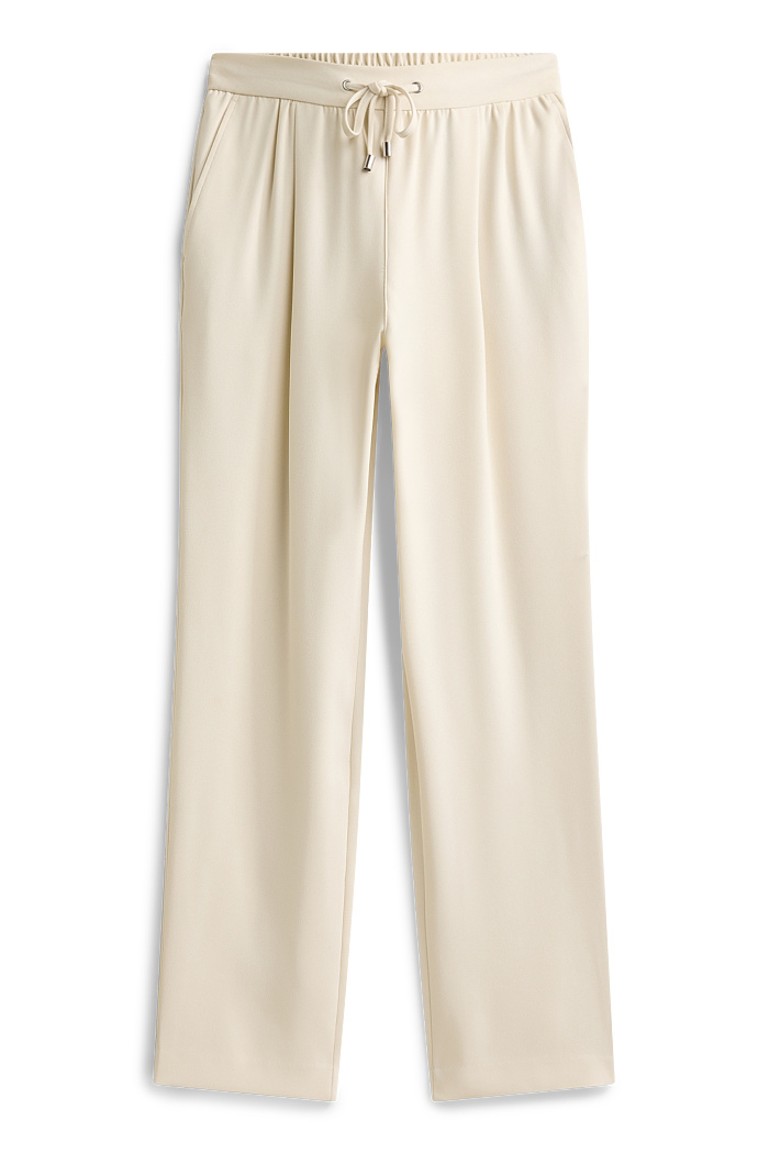 C&A Stoffhose-Mid Waist-Tapered Leg, Weiß, Größe: 42