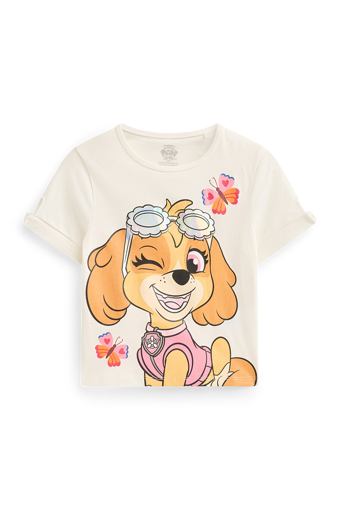 C&A PAW Patrol-Skye-Kurzarmshirt, Weiß, Größe: 122