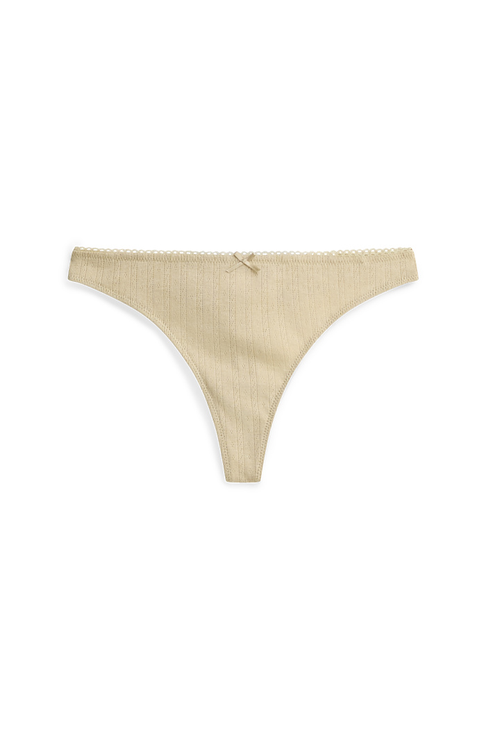 C&A Pointelle-String, Beige, Größe: XL