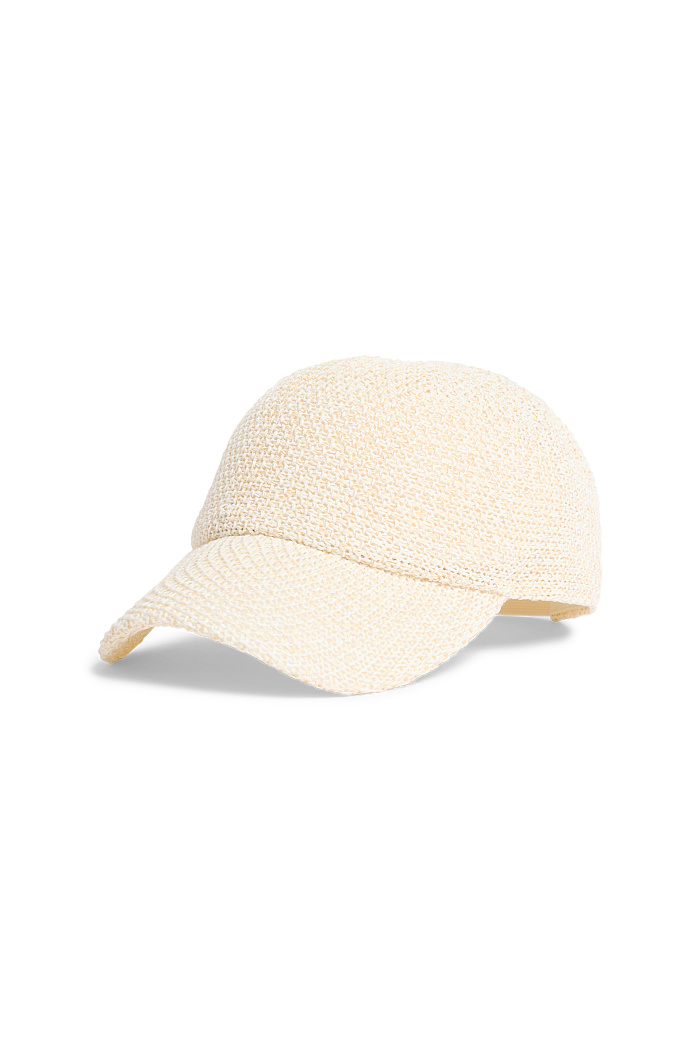 C&A Cap-strukturiert, Weiß, Größe: 1 size