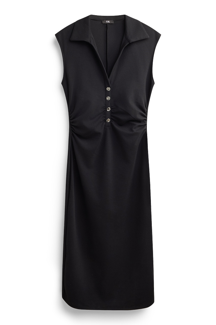 C&A Bodycon-Kleid-strukturiert, Schwarz, Größe: S