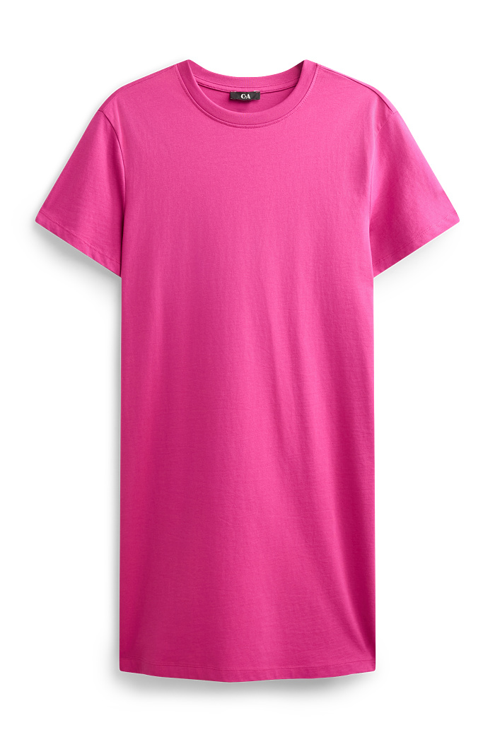 C&A T-Shirt-Kleid-Straight Fit, Rosa, Größe: M