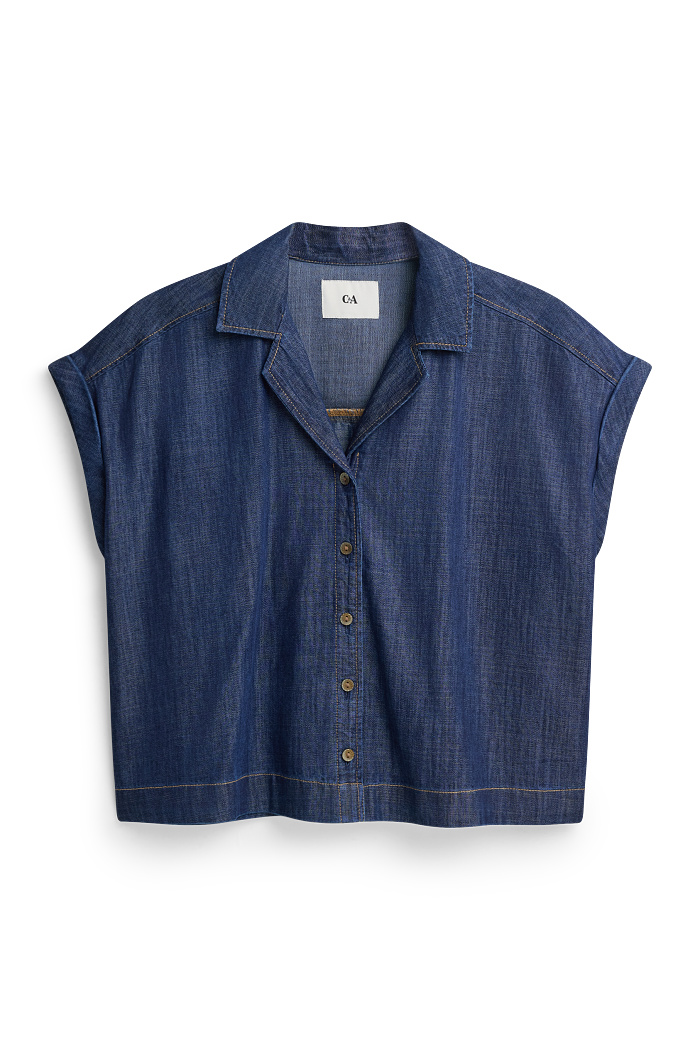 C&A Jeansbluse, Blau, Größe: XS