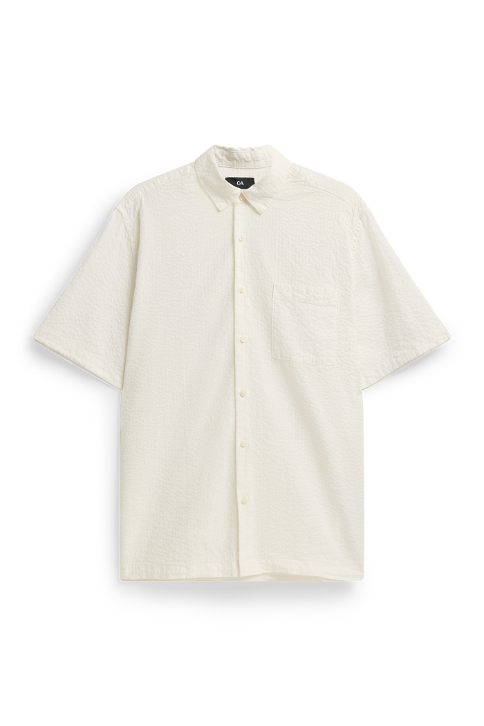 C&A Hemd-Regular Fit-Kent, Weiß, Größe: L