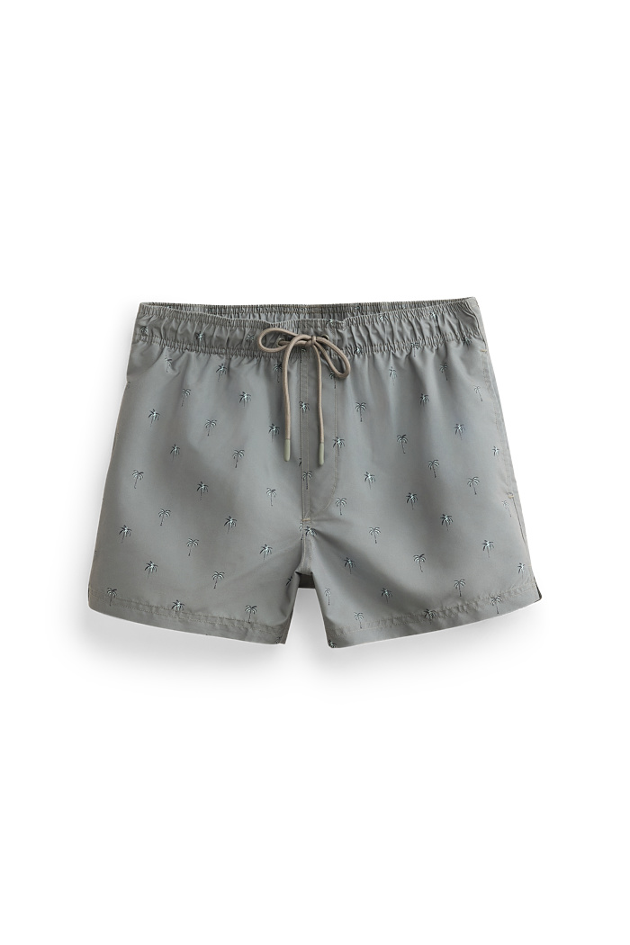 C&A Badeshorts-gemustert, Grau, Größe: 2XL