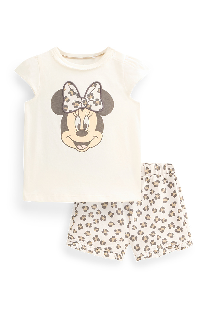 C&A Minnie Maus-Baby-Outfit-2 teilig, Weiß, Größe: 68