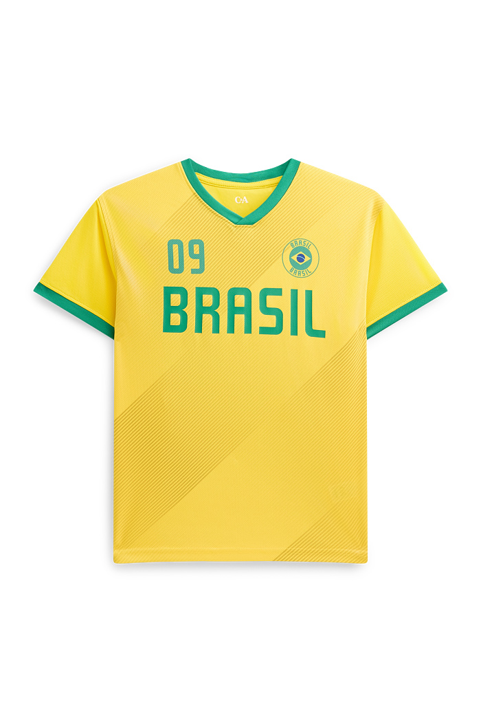 C&A Brasilien-Kurzarmshirt, Gelb, Größe: 164