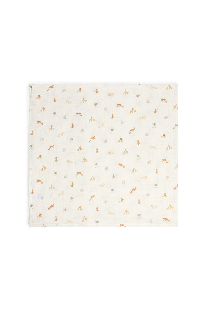 C&A Dschungeltiere-Baby-Decke-100 x 80 cm, Weiß, Größe: 1 size