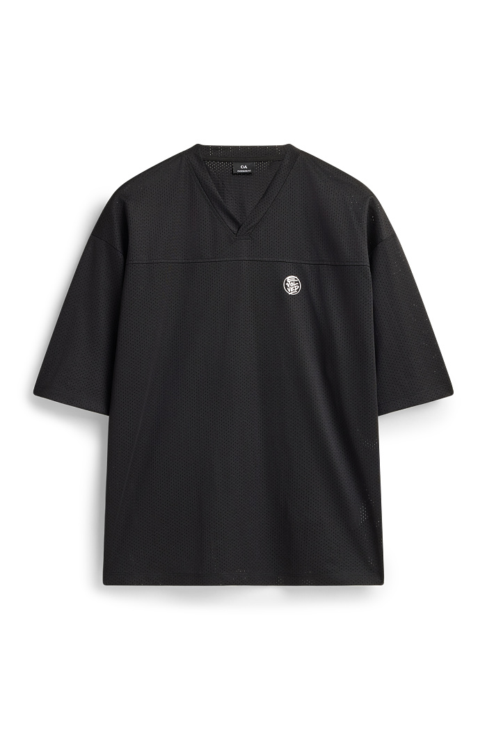 C&A T-Shirt-Oversized, Schwarz, Größe: M