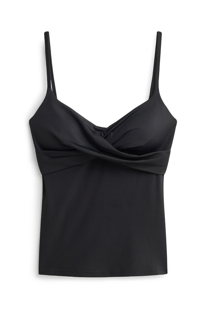 C&A Tankini-Oberteil-wattiert-LYCRA XTRA LIFE , Schwarz, Größe: 38