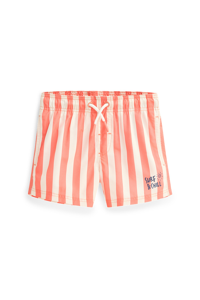 C&A Badeshorts-gestreift, Rot, Größe: 110-116