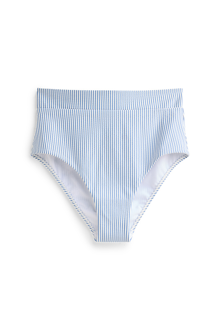 C&A Bikini-Hose-High Waist-LYCRA XTRA LIFE -gestreift, Weiß, Größe: 38