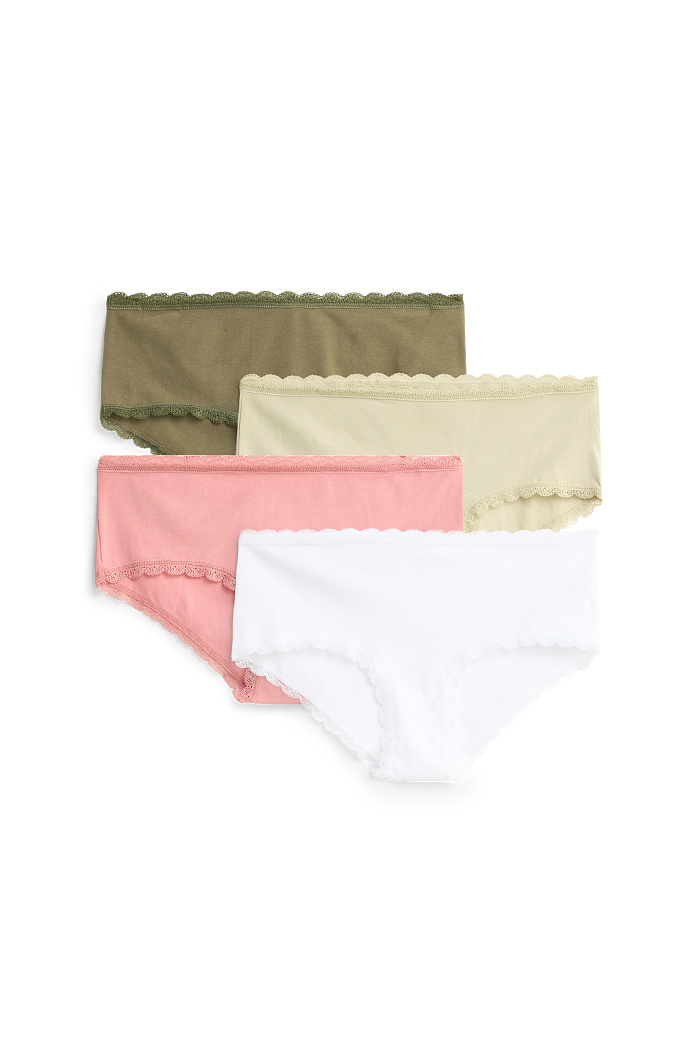 C&A Multipack 4er-Hipster, Blau, Größe: 2XL