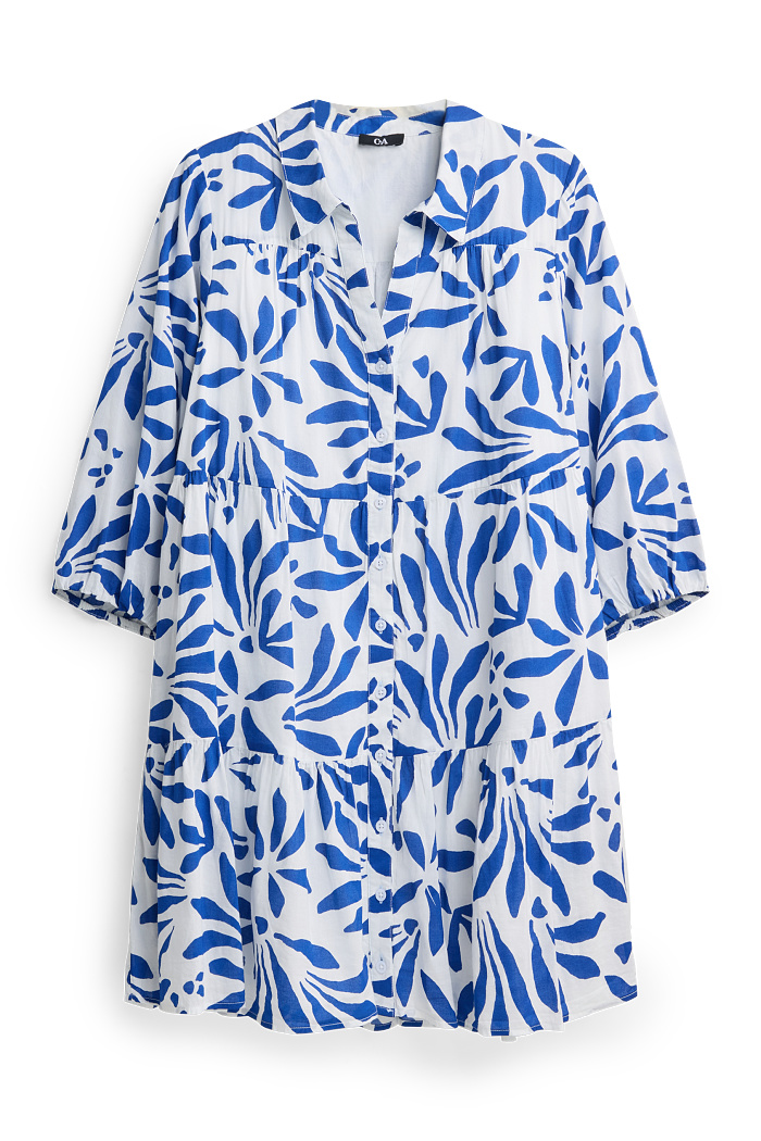 C&A A-Linien Kleid-gemuster, Weiß, Größe: XL