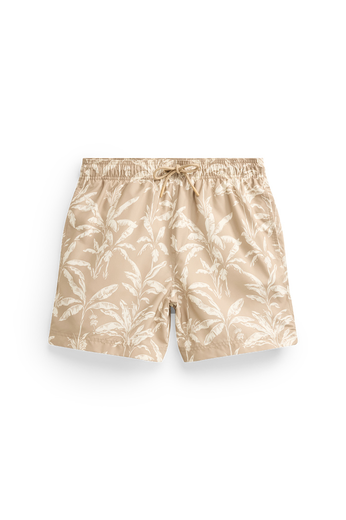 C&A Mini Me-Herren-Badeshorts, Beige, Größe: 2XL