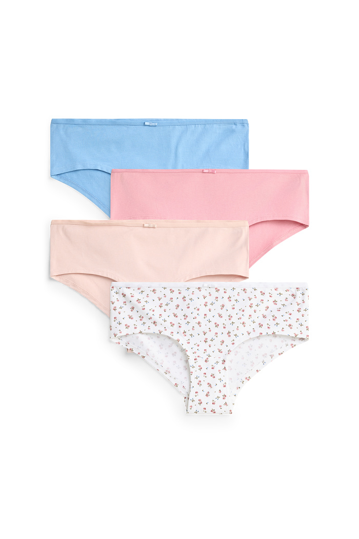 C&A Multipack 4er-Hipster, Rosa, Größe: XL