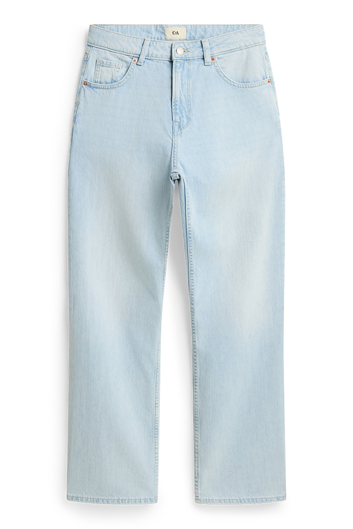 C&A Baggy Jeans-Mid Waist, Blau, Größe: 42