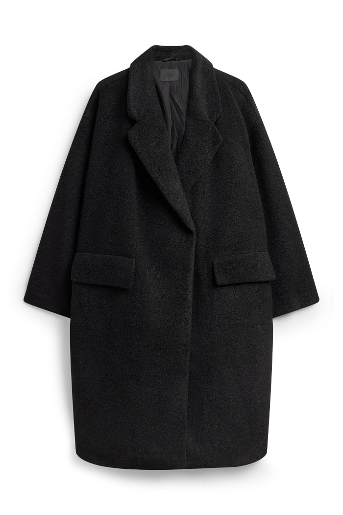 C&A Mantel, Schwarz, Größe: 3XL