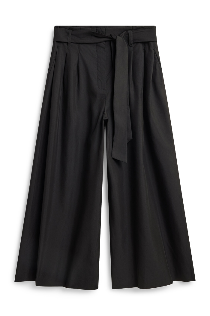 C&A Stoffhose-High Waist-Wide Leg, Schwarz, Größe: 42