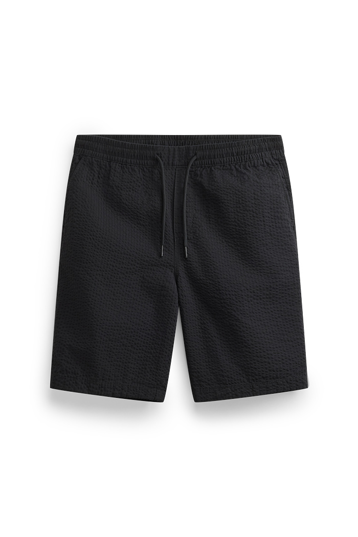 C&A Shorts-strukturiert, Schwarz, Größe: M