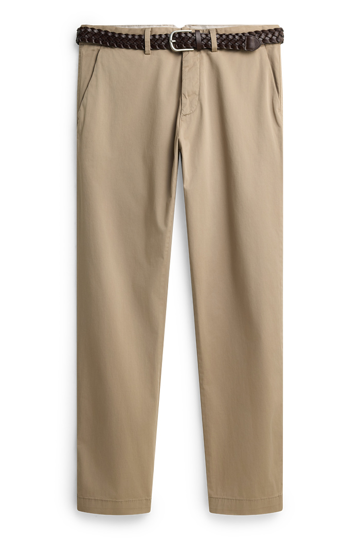 C&A Chino mit Gürtel, Beige, Größe: W30 L30